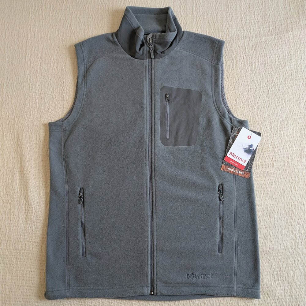 🧥 Marmot Reactor Polartec Fleece - Grey - Size M - NWT - Micro